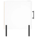 vidaXL Tables de chevet 2 Pièces blanc brillant 40x40x50 cm