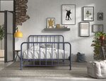 Bronxx lit blue denim mat 140x200cm