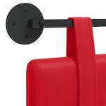 vidaXL Tête de lit suspendue Rouge Simili cuir