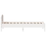 vidaXL Cadre de lit sans matelas blanc 100x200 cm bois de pin massif