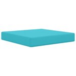vidaXL Coussin de canapé d'extérieur Polyester Turquoise 60 x 60 cm