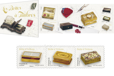 Carnet de 12 timbres - Boîtes à timbres - Lettre Verte