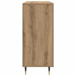 vidaXL Buffet Chêne artisanal 90 x 34 x 80 cm Bois d'ingénierie