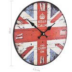 vidaXL Horloge murale vintage Royaume-Uni 30 cm