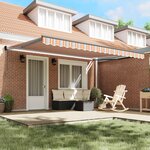 vidaXL Auvent Rétractable Multicolore 450 × 300 cm