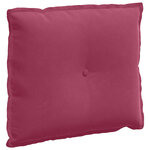 vidaXL Coussin de Dos Bordeaux 60 x 50 cm Tissu en velours côtelé