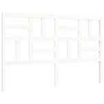 vidaXL Cadre de lit sans matelas blanc bois de pin massif