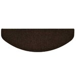 vidaXL Tapis d'escalier auto-adhésifs 30 pièces 65 x 21 x 4 cm Marron Demi-rond Grand