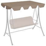 Vidaxl toit de rechange de balançoire taupe 188/168x110/145 cm