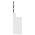 vidaXL Coiffeuse avec LED blanc 80x41x144 5 cm