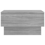 vidaXL Tables de chevet murales 2 Pièces Sonoma gris