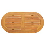 vidaXL Plateau de table Huile Naturelle 80 x 40 x 2 cm