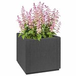 vidaXL Cache-pot de jardin Anthracite 36 x 36 x 35 cm Polypropylène