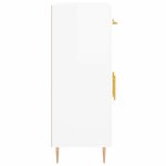 vidaXL Buffet Blanc brillant 69 5x34x90 cm Bois d'ingénierie