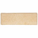 vidaXL Tapis d'escalier 30 pièces 65 x 21 x 4 cm Crème Bord rectangulaire