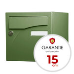 Boîte aux lettres Préface 2 portes vert argile mat ral 6011mt