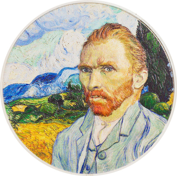 Pièce de monnaie en Argent 10 Dollars g 62.2 (2 oz) Millésime 2022 Masters of Art CIT VINCENT VAN GOGH