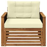 vidaXL Sofa de milieu extérieur Naturel