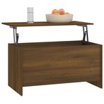 vidaXL Table basse Chêne marron 102x55 5x52 5 cm Bois d'ingénierie