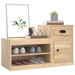 vidaXL Armoire à chaussures chêne sonoma 100x42x60cm bois d'ingénierie