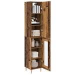 vidaXL Haut Armoire 2 Pièces Bois Ancien Bois d'ingénierie