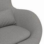 vidaXL Fauteuil œuf Taupe 63 x 73 x 90 cm tissu