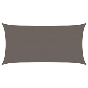 vidaXL Voile d'ombrage 160 g/m² Anthracite 2 5x5 m PEHD