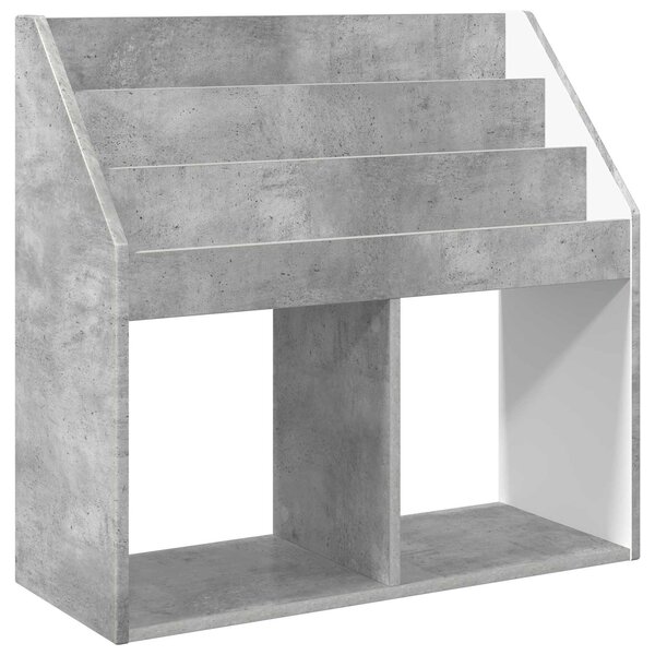 vidaXL Bibliothèque pour enfants Gris béton 72 5 x 29 5 x 69 cm