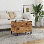 vidaXL Table basse vieux bois 60x44 5x45 cm bois d'ingénierie