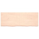 vidaXL Étagère murale 160x60x(2-6) cm bois de chêne massif non traité