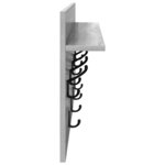 vidaXL Porte-manteau mural avec étagère Sonoma gris 80 x 40 x 12 cm