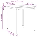 vidaXL Table de salle à manger / Table de repas MÉTAL