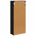 vidaXL Armoire murale de salle de bain Chêne Noir 30 x 14 x 70 cm