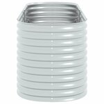 vidaXL Lit surélevé de jardin 240x80x81 cm Acier galvanisé Argenté