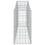 vidaXL Paniers à gabions arqués 8 Pièces 200x30x60/80 cm Fer galvanisé