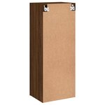 vidaXL Meuble TV mural chêne marron 40 5x30x102 cm bois d'ingénierie