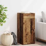 vidaXL Armoire de rangement avec tiroir Bois ancien 40 x 42 5 x 93 cm