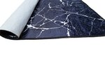 Tapis de salon MARBRE 80 x 150 cm - Noir