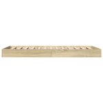 vidaXL Cadre de lit sans matelas chêne sonoma 75x190 cm