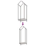 vidaXL Portant de bois chauffage blanc 40x25x120 cm