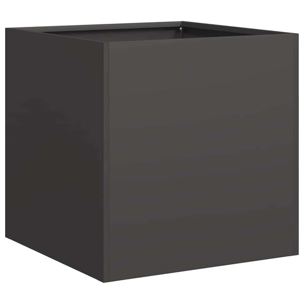 vidaXL Jardinière noir 40x40x40 cm acier laminé à froid