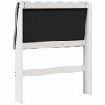 vidaXL Tête de lit capitonnée Gris clair 80 cm Pin massif