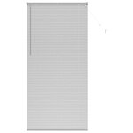 vidaXL Store de Fenêtre avec des rideaux Argent Aluminium