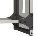 vidaXL Portant de bois de chauffage 40x30x80 cm acier inoxydable