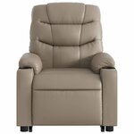 vidaXL Fauteuil inclinable de massage électrique cappuccino similicuir