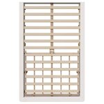 vidaXL Cadre de lit Blanc 140 x 200 cm Bois de pin massif