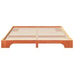 vidaXL Cadre de lit surélevé Marron 180 x 220 cm Bois massif en pin