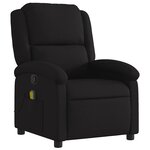 vidaXL Fauteuil de massage inclinable Noir Tissu