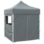 vidaXL Tente de fête 200 x 200 x 315 cm Anthracite Tissu Oxford