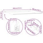 vidaXL Auvent rétractable automatique avec LED marron 450x300 cm